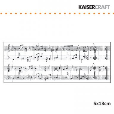 Kaiser craft clear stampsheet  music