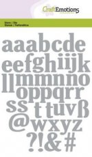 CED115633/0502 Craftemotions die lowercase alphabet