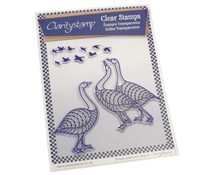 Clearstamp Claritystamp & mask  Gees & birds