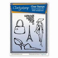 Clearstamp Claritystamp & mask sketchy Paris Fashion