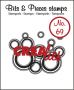 CSCRLBP69 Clear stamp crealies Bits & pieces dubbele cirkels