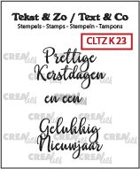 CSCRLTZK23 Clear stamp crealies Kerst K23