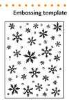 DE1215-58 Embossingfolder Snowflake Background