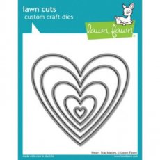 Heart stackables dies Lawn Fawn