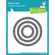 Small Cross stitched Circle stackables Lawn Fawn