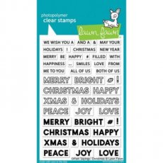 Offset Sayings Christmas stamp Lawn Fawn