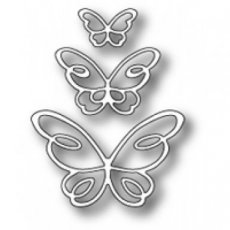 POSD1378 Devyn Butterfly trio die Poppystamps