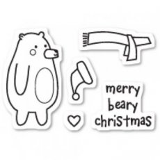 Beary Christams die & StampPoppystamps