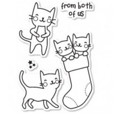POSSCL433 Cat Friends stamp Poppystamps