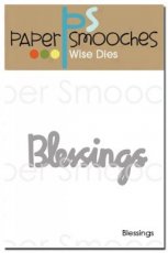 PSDOCD346 Blessings die Paper Smooches