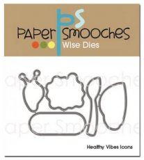 Healthy Vibes dies en stamps Paper Smooches