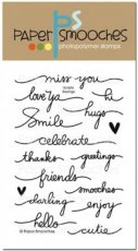 PSSJ1S197 Scripty Sayings Clearstempel Paper Smooches
