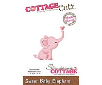 SCC-MINI-163 Scrapping cottag cottage cutz Sweet baby elephant