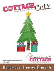 SCC520 Cottage cottage cutz handmade tree with presents