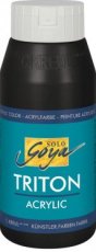SOLG750zw17009 Solo Goya acrylverf 750 ml zwart 17009