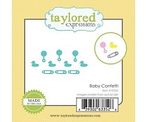 Taylored Expressions Die baby confetti