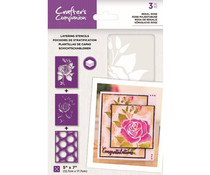 layering template crafterscompanion Rose